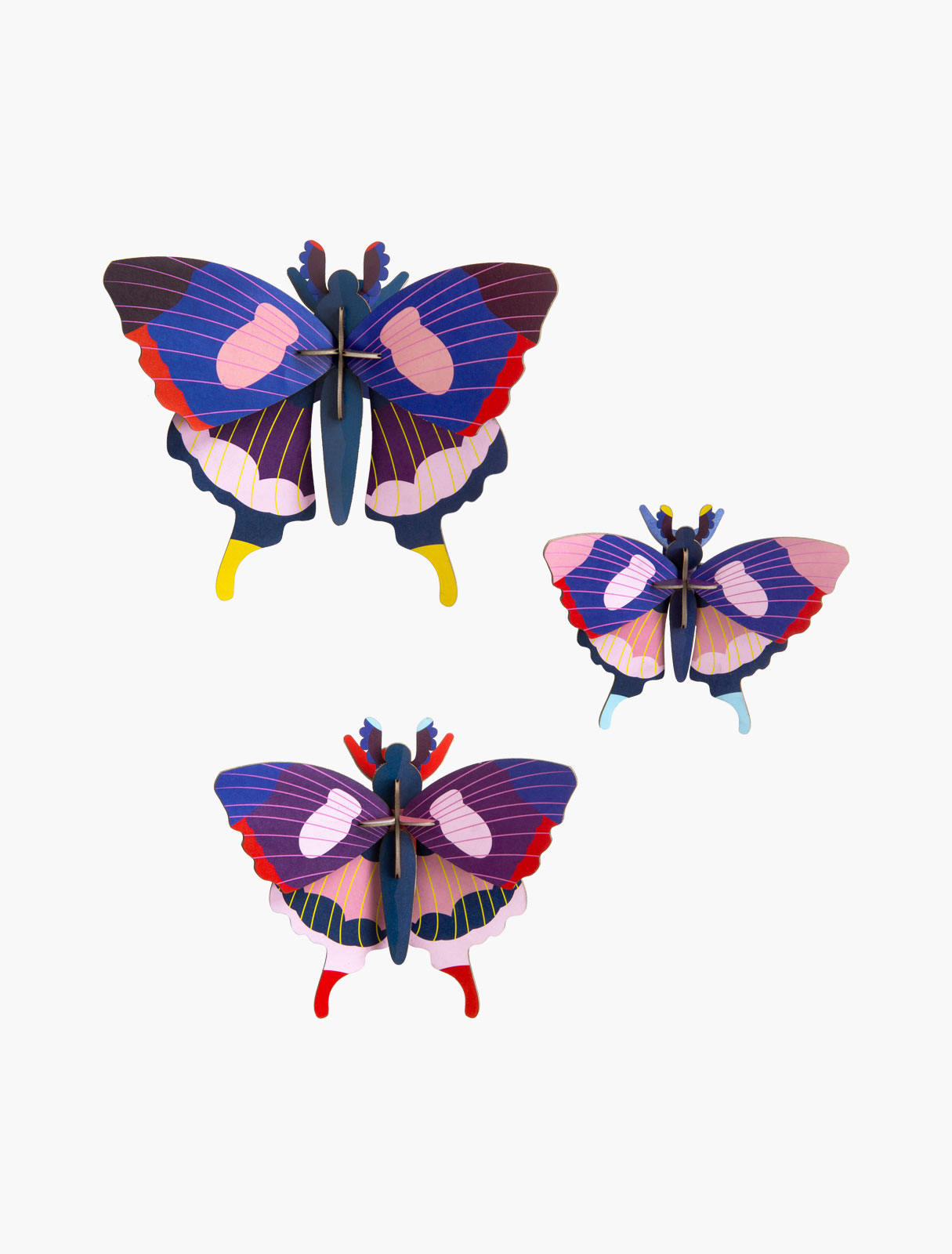 Set of 3 - Swallowtail Butterflies